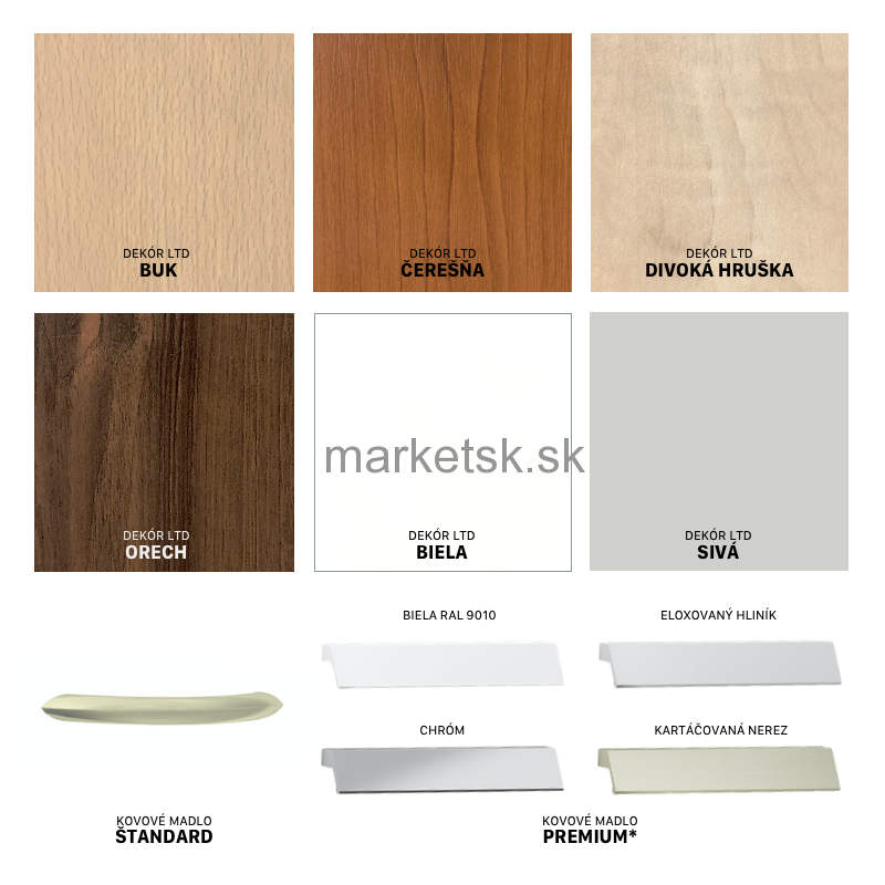 Policová skriňa MB201 - 106 x 40 x 45 cm